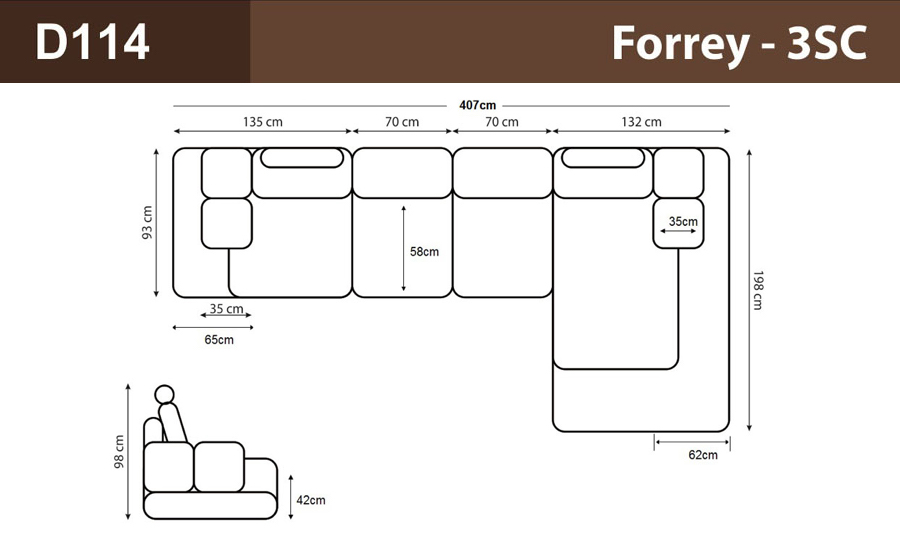 Forrey3SC- Leather Sofa Lounge Set